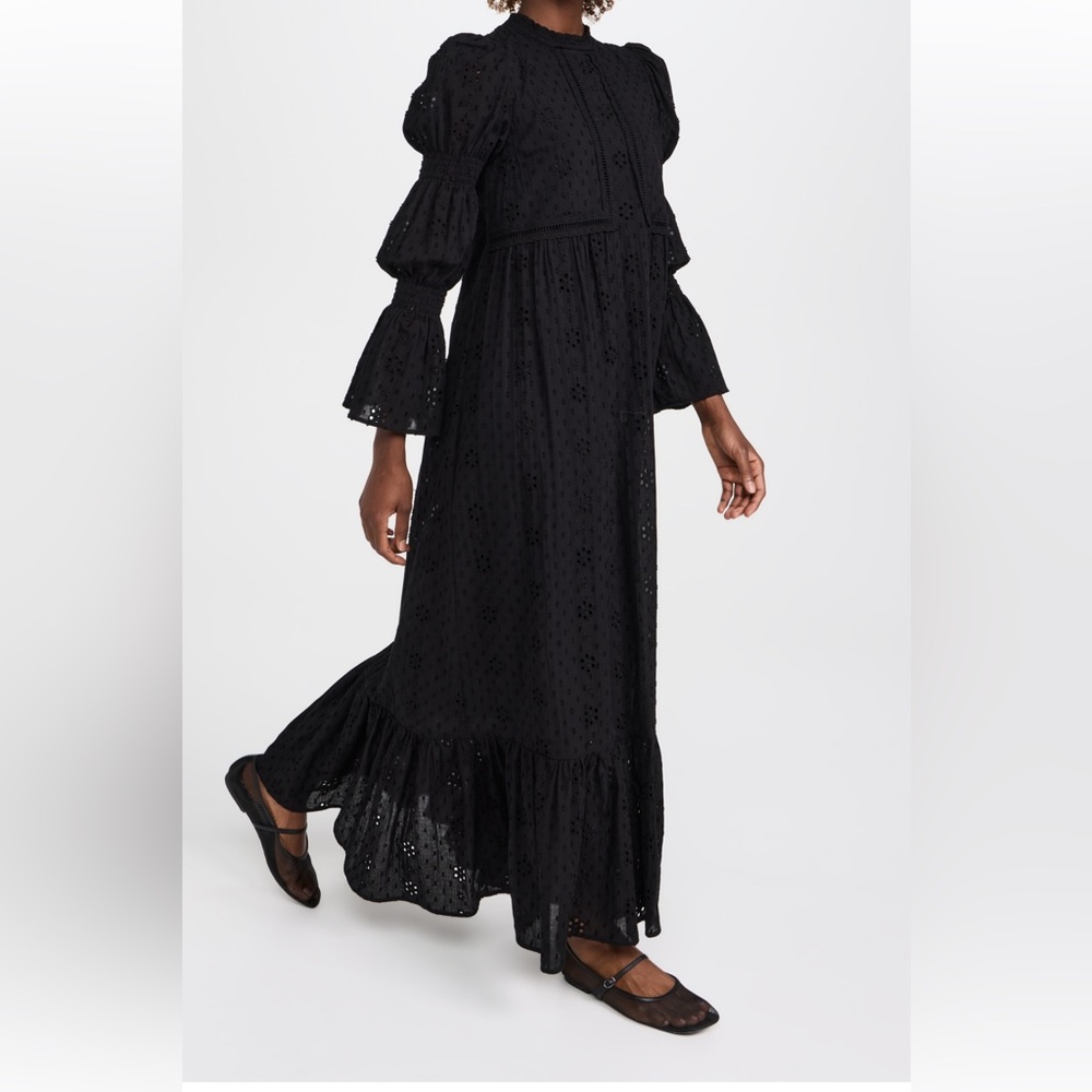 English Factory Black Long Sleeve Dress